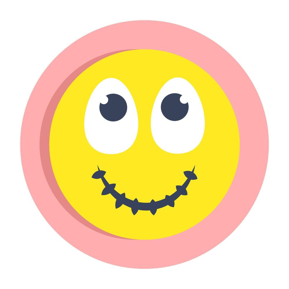 A creative design icon of smiley vector