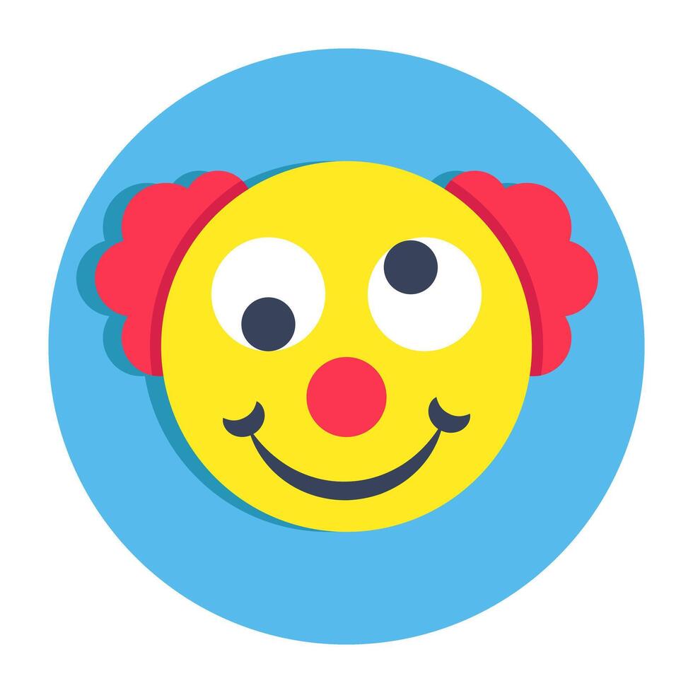 Perfect design icon of clown face vector