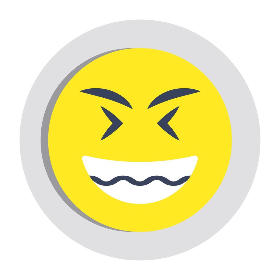 An icon design of dizzy face vector