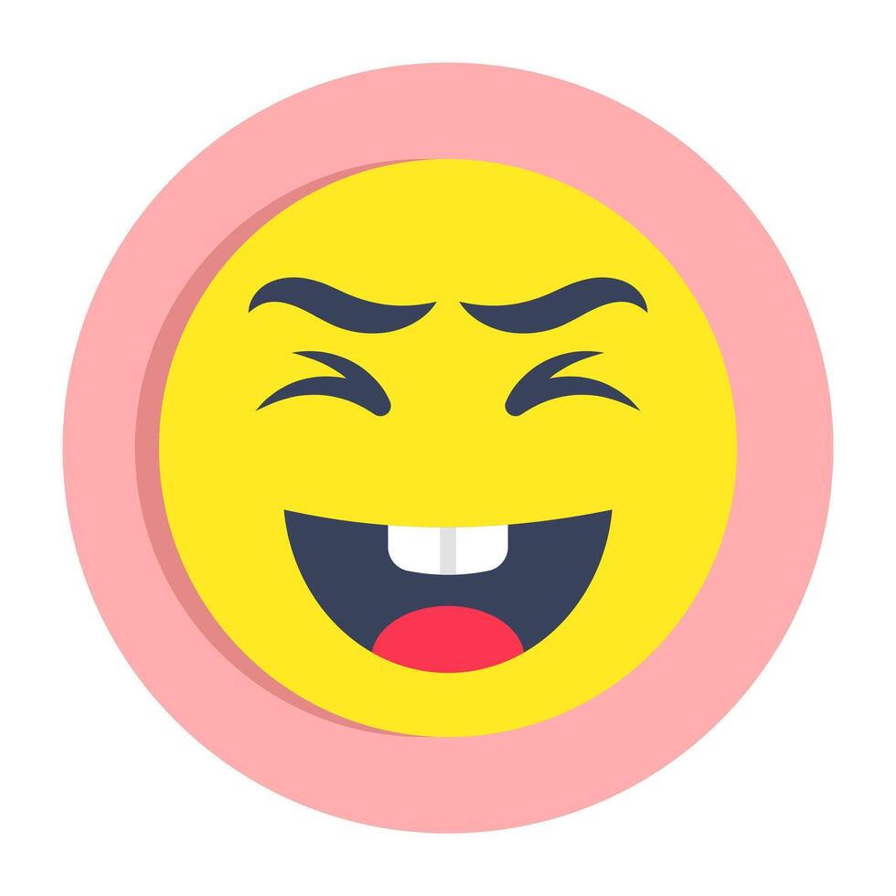 A beautiful design icon of happy face vector