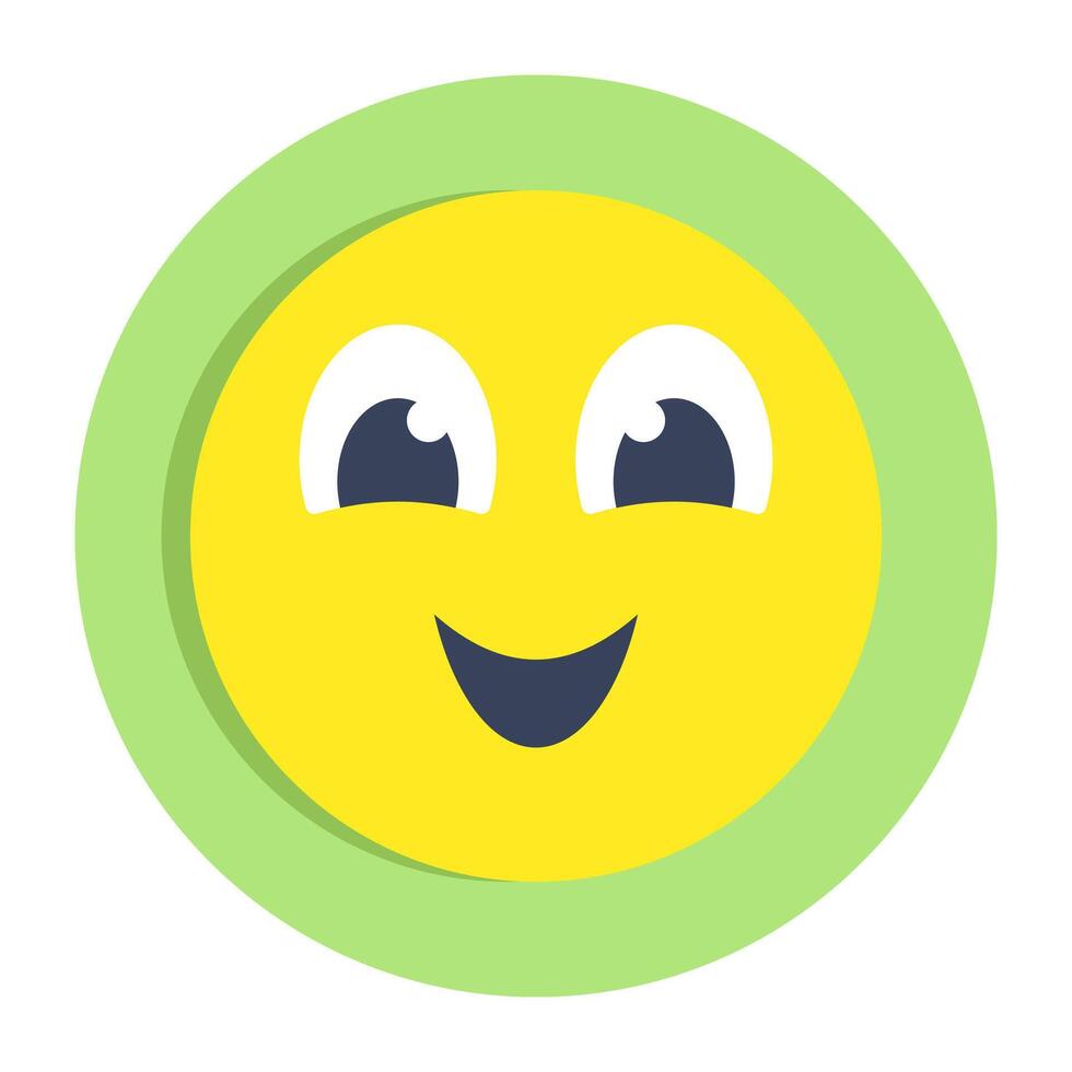 A beautiful design icon of happy face vector