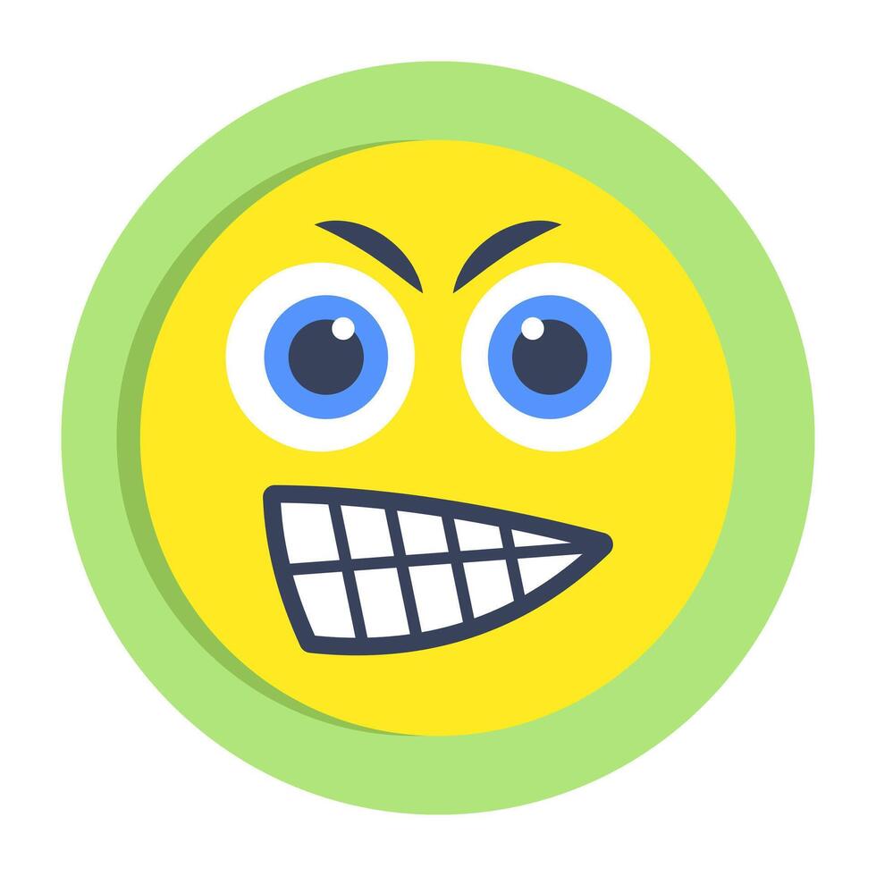 Perfect design icon of grimacing face vector