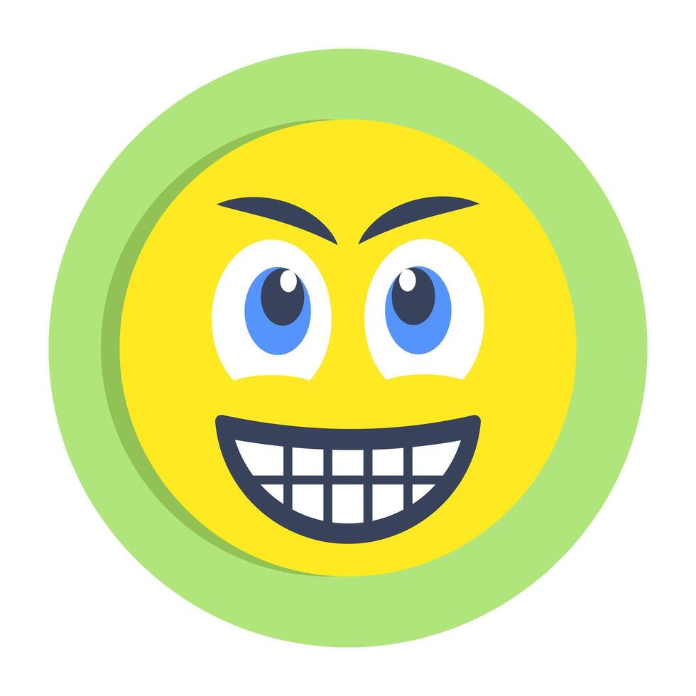 Perfect design icon of grimacing face vector