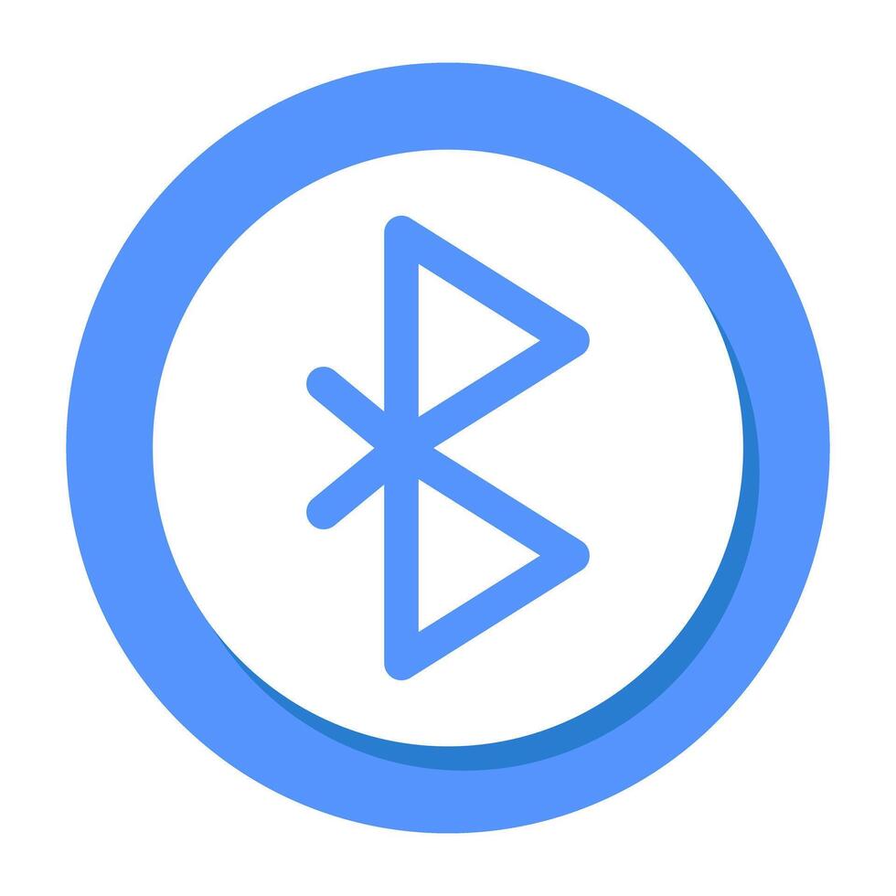 Bluetooth sign icon in modern design vector