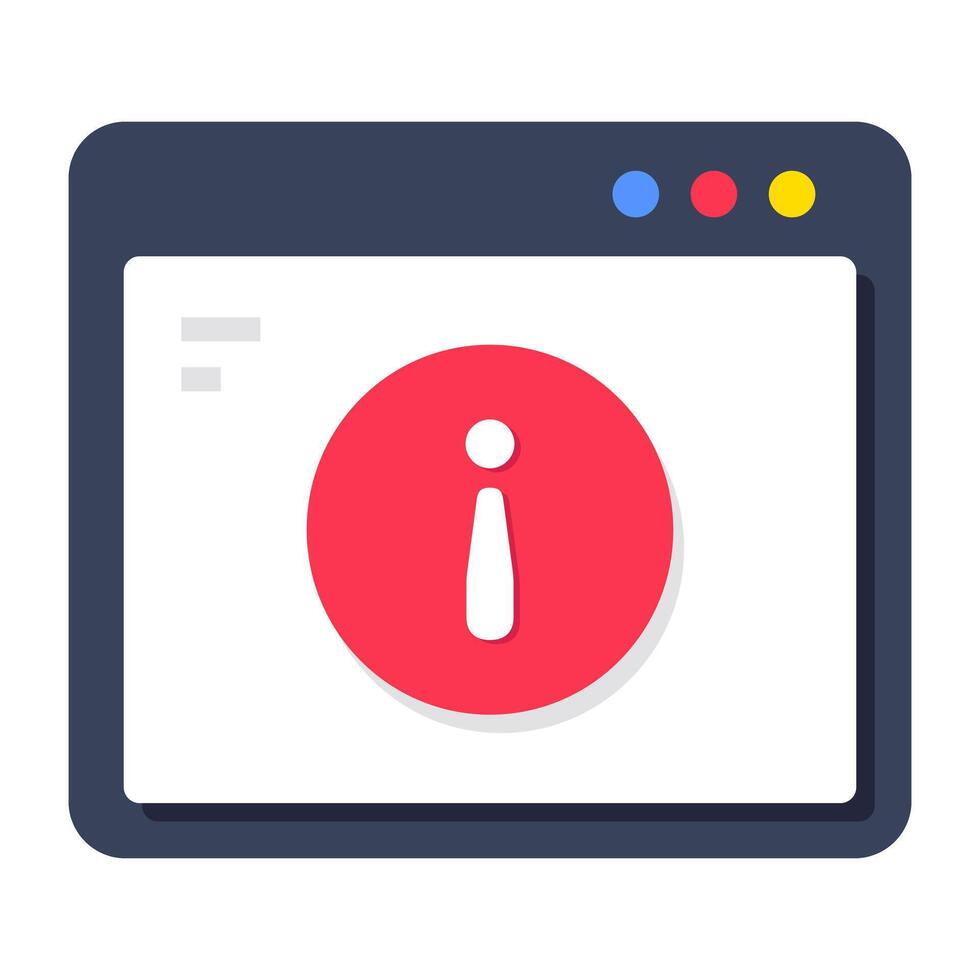Creative design icon of web info vector