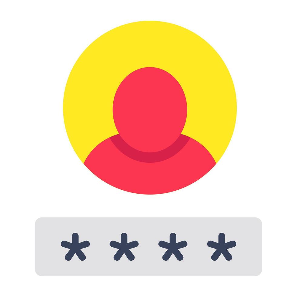 Premium download icon of secure profile vector