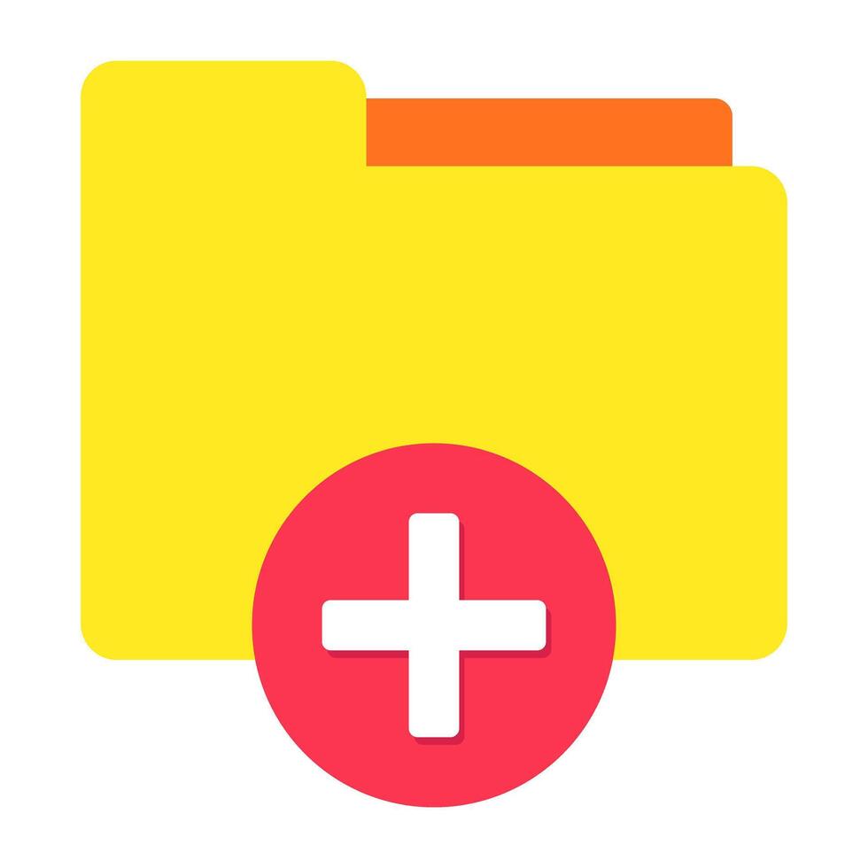 Perfect design icon of add folder vector