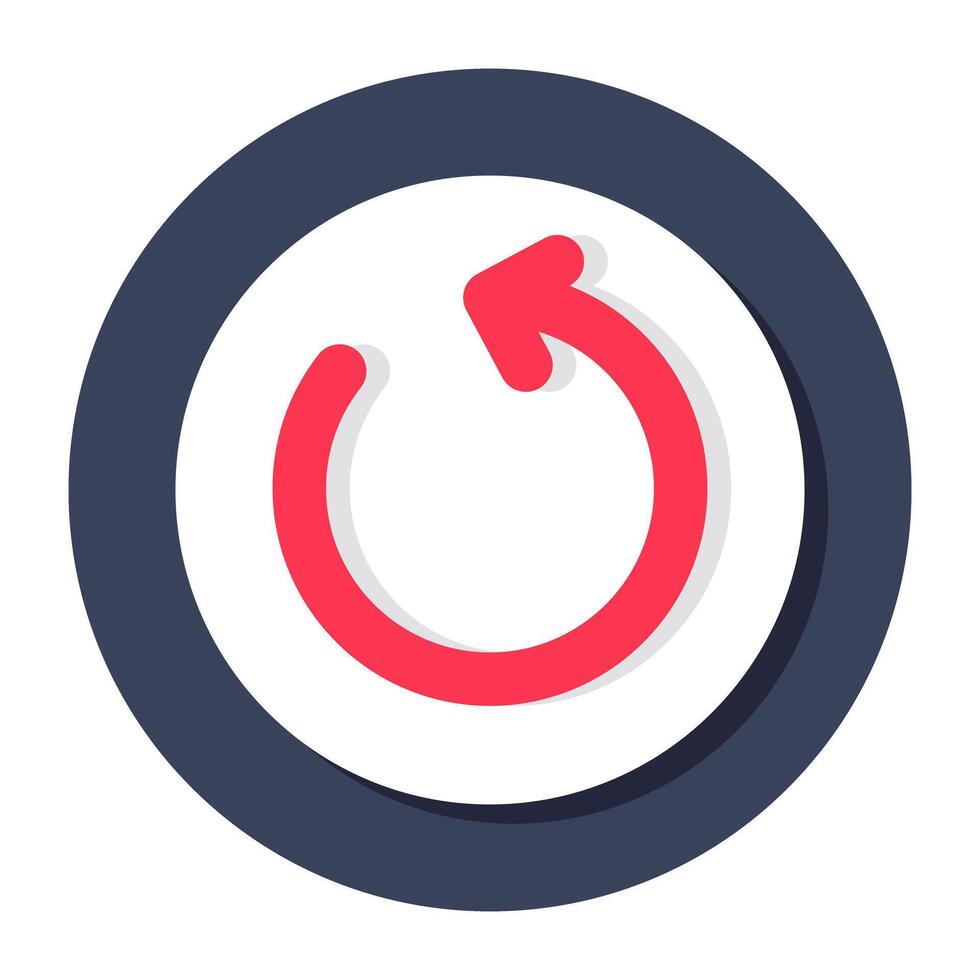 A unique design icon of reload arrow vector