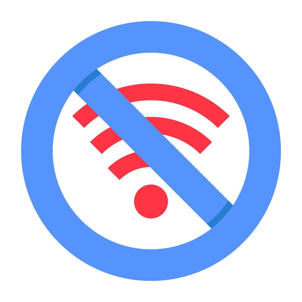 Premium download icon of no wifi vector
