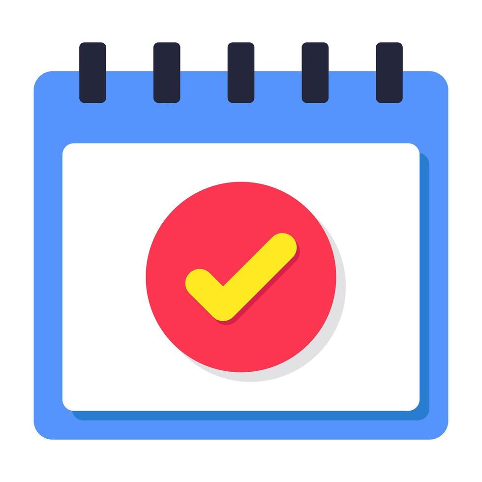 Trendy design icon of schedule vector