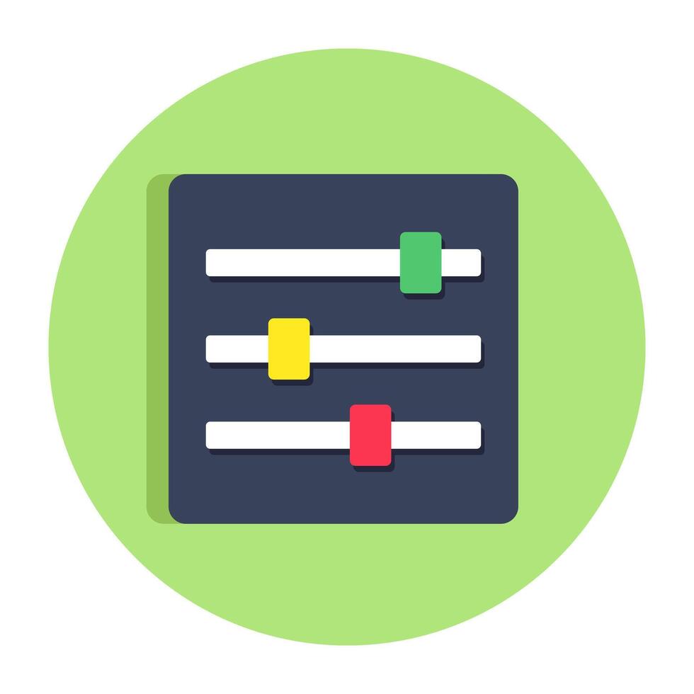 An editable design icon of volume equalizer vector