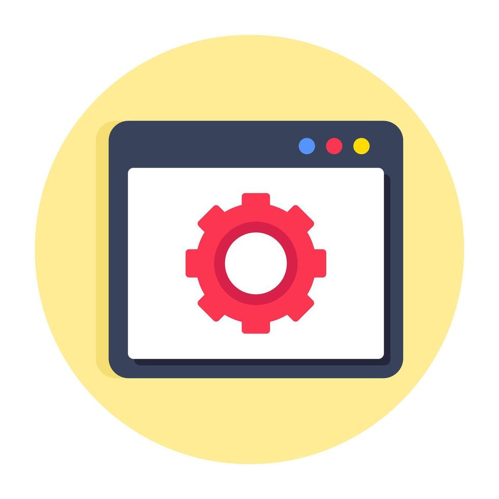 A unique design icon of web setting vector