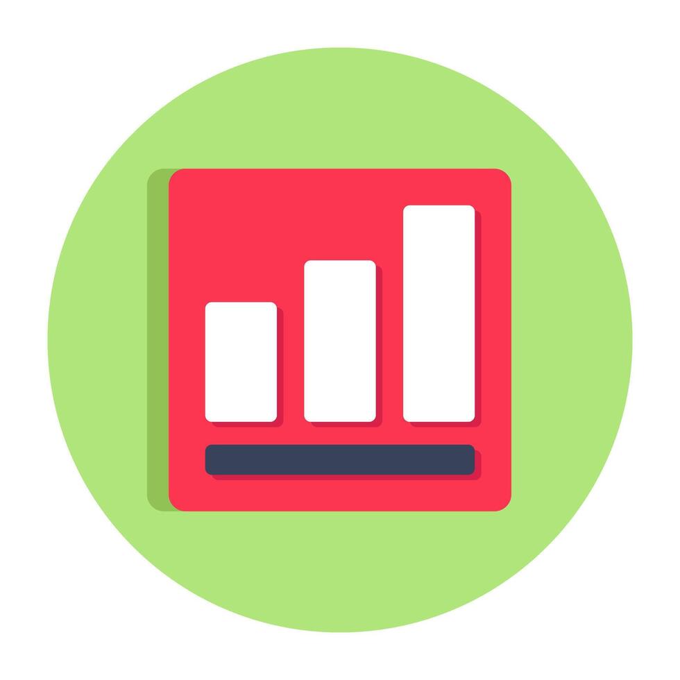 Editable design icon of signal bars vector