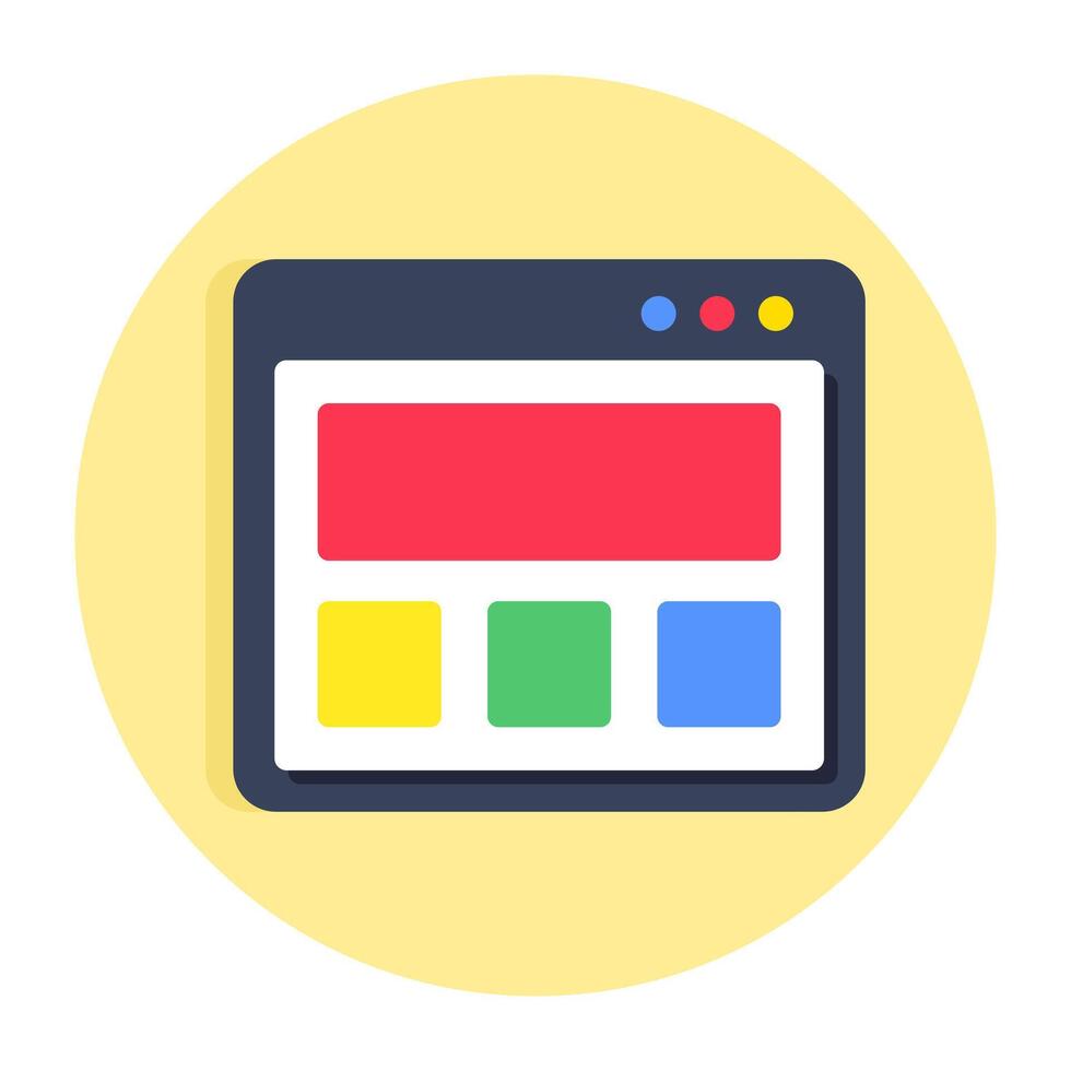 Modern design icon of web design vector