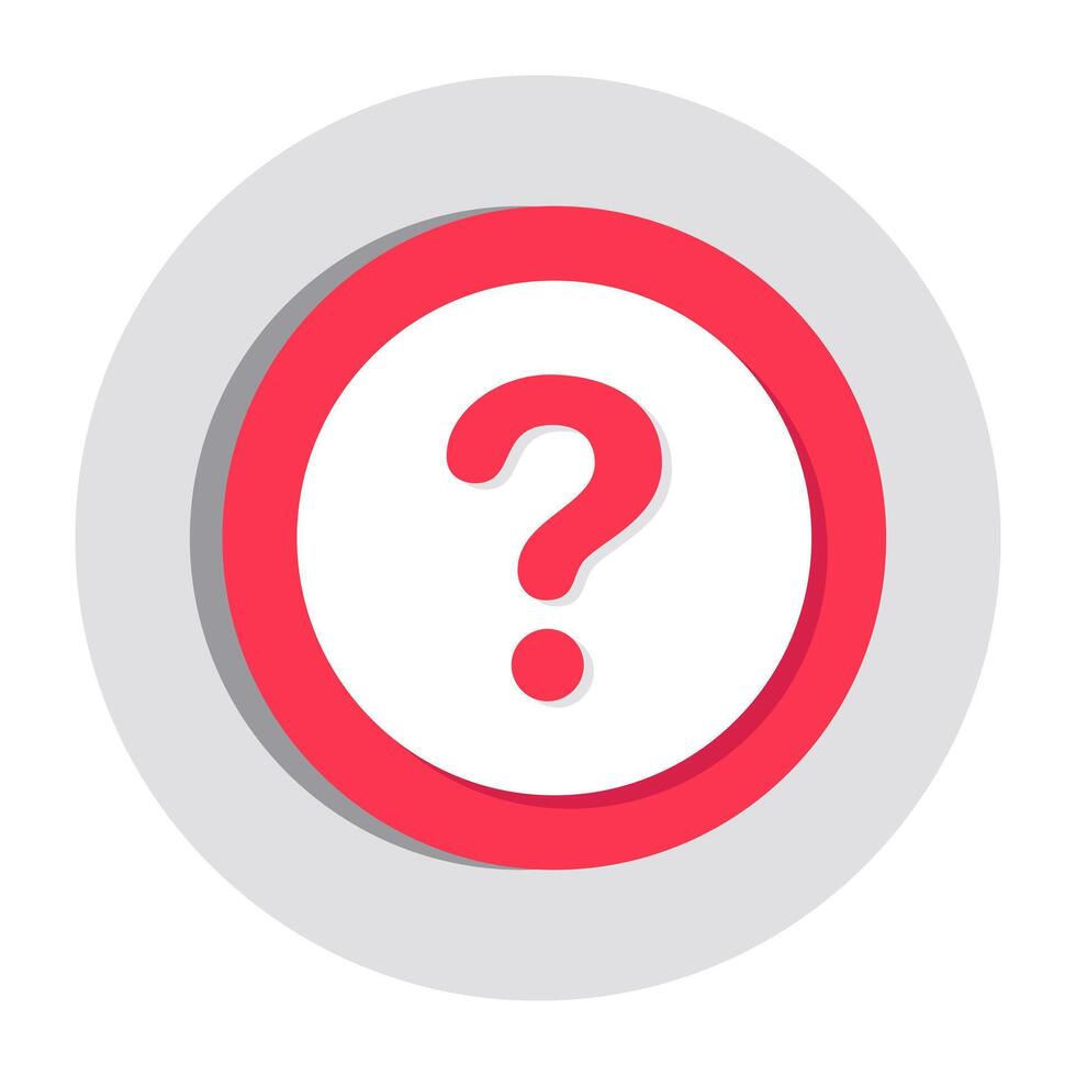 A unique design icon of question mark vector