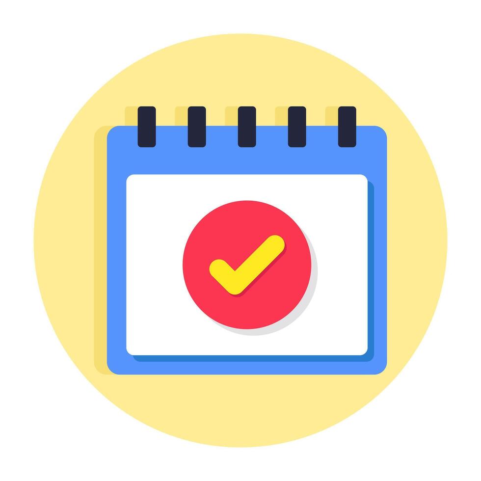 Trendy design icon of schedule vector