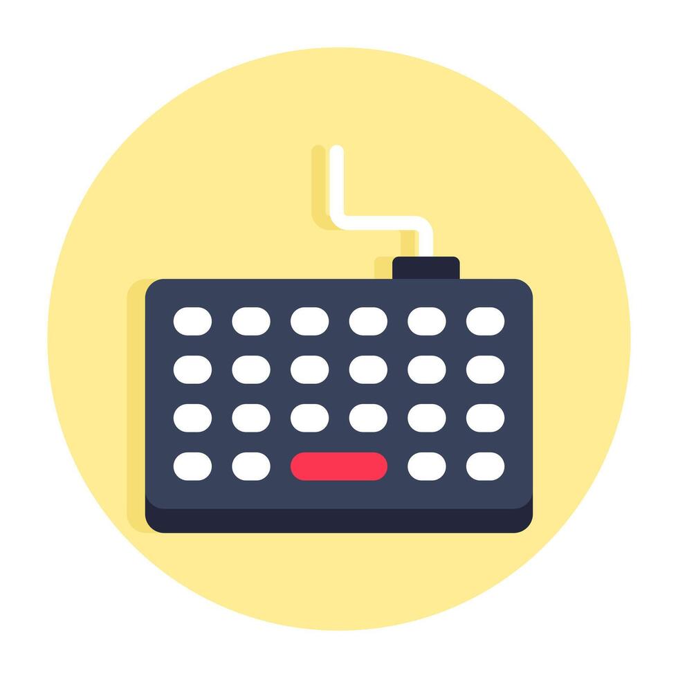 Editable design icon of keyboard vector