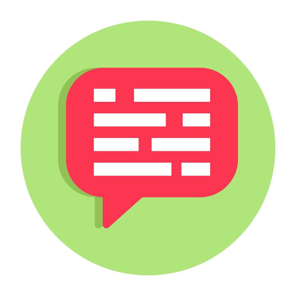 Trendy design icon of chat bubble vector