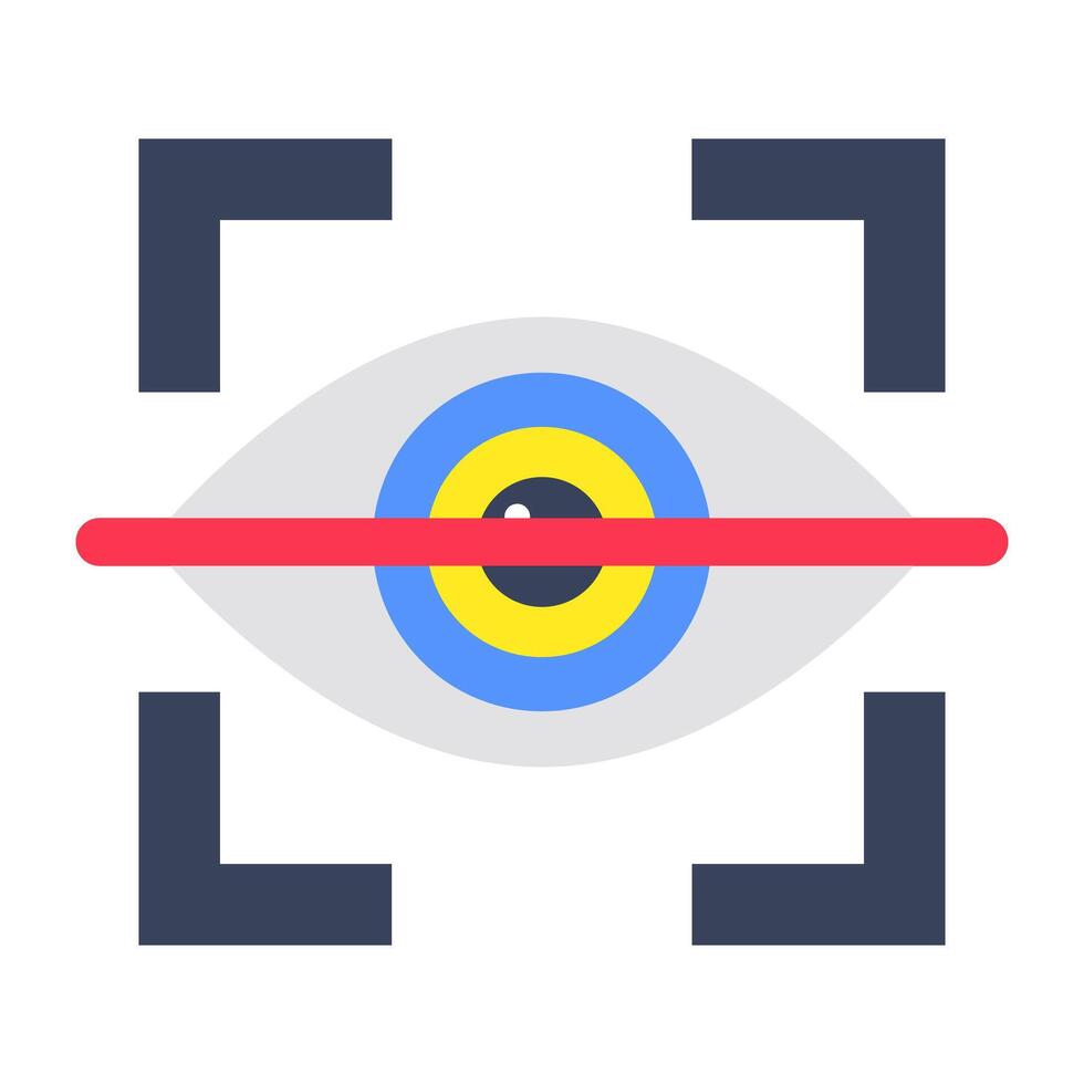 A trendy design icon of eye Scan vector