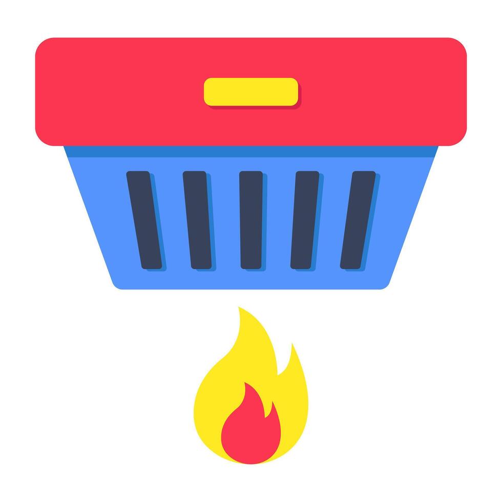 Perfect design icon of fire detector vector