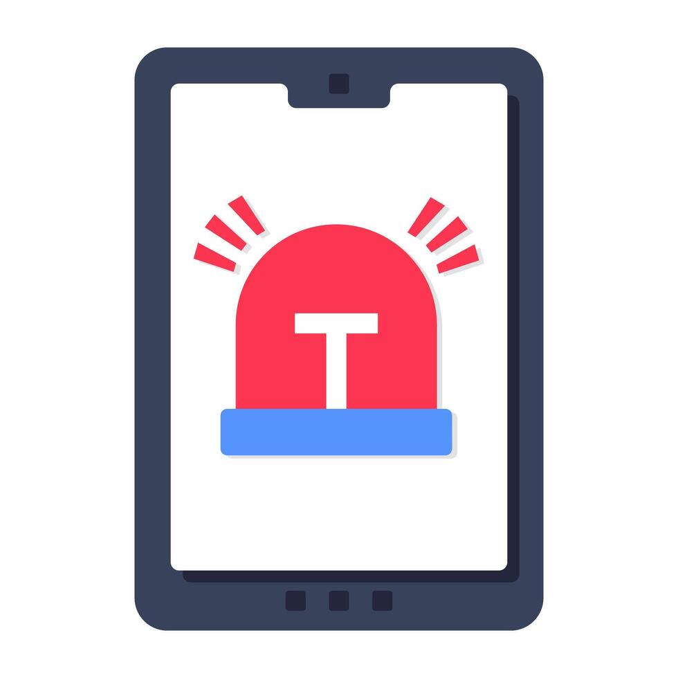 Premium design icon of mobile hooter vector