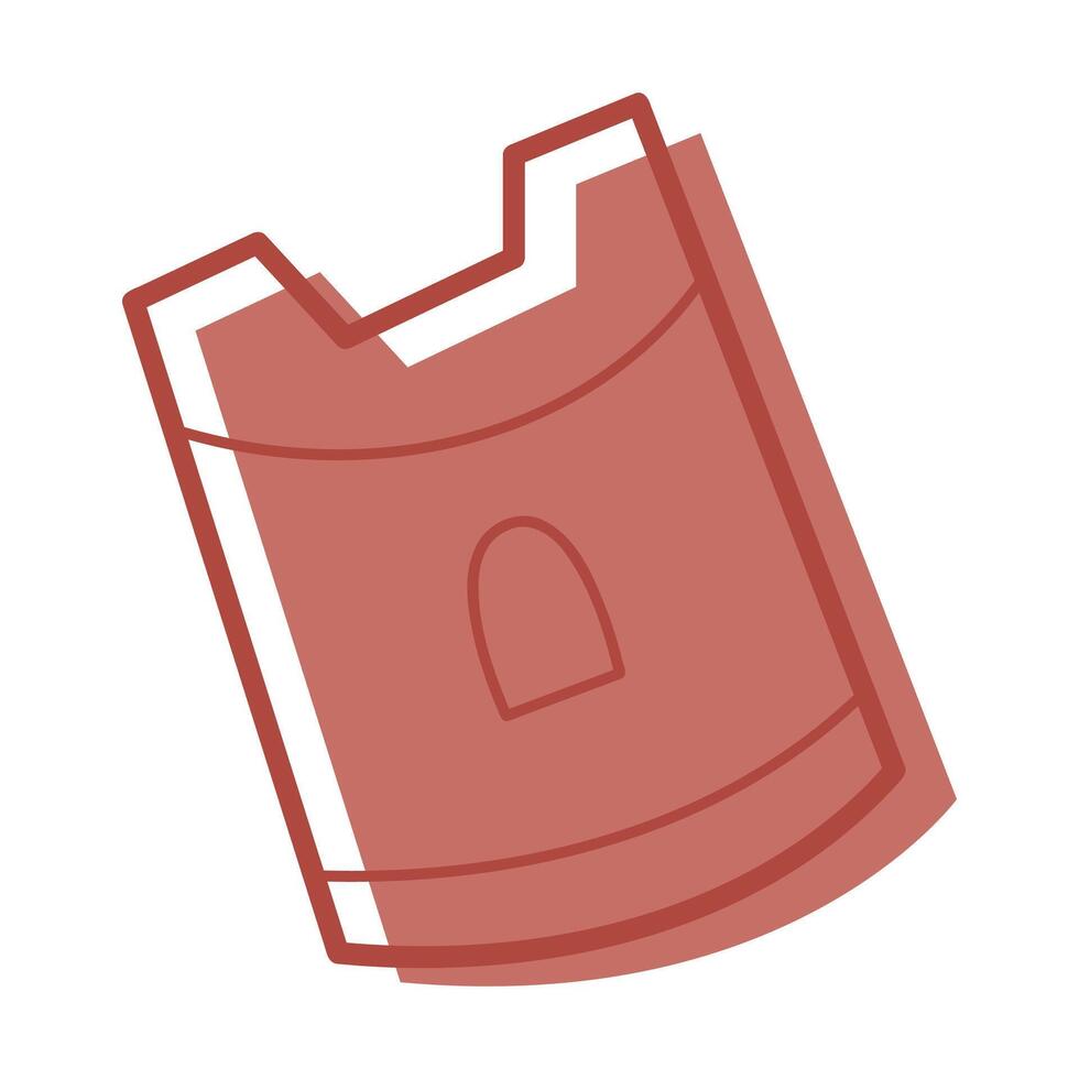 Sandbox mold in the shape of a castle color. Clip art for your projects. vector