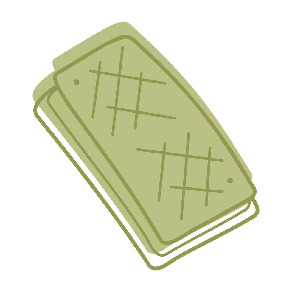 Ice cream with waffles color. Clip art for your projects. vector