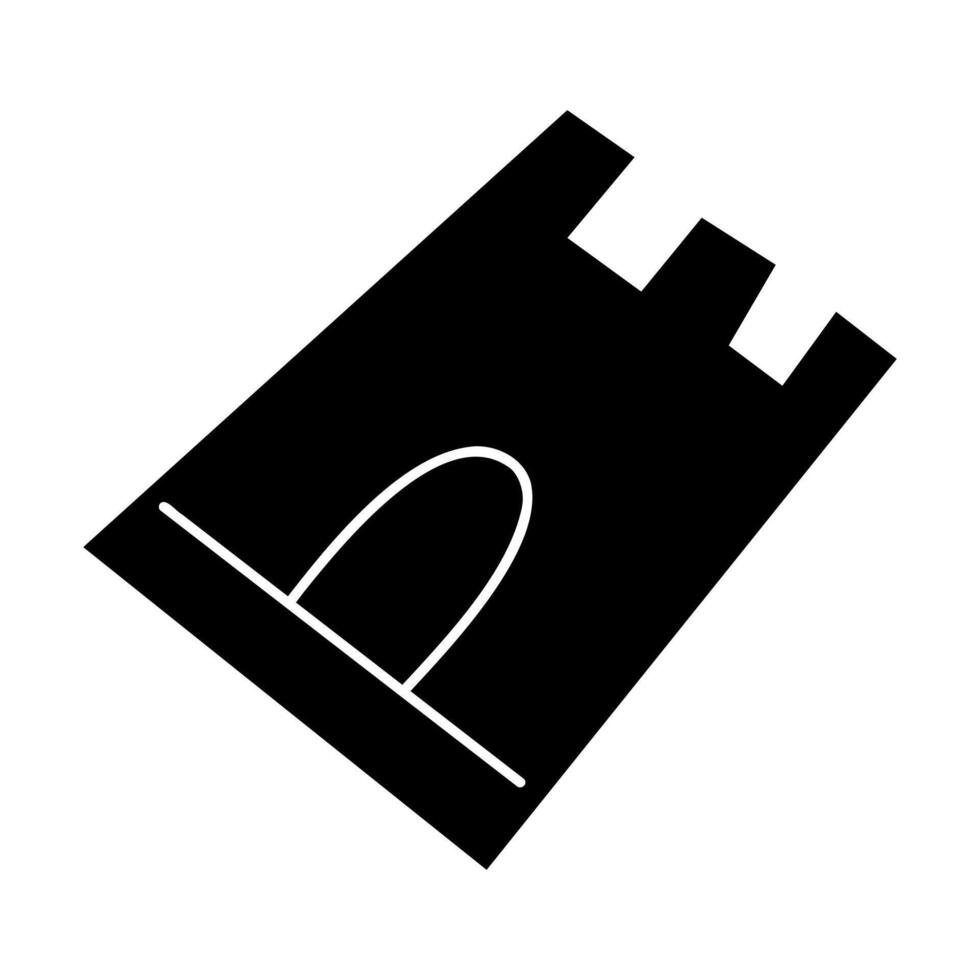 Sandbox mold in the shape of a castle in black and white colors. Clip art for your projects. vector