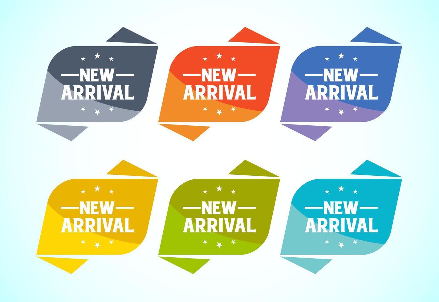 New arrival label, badge or banner design vector