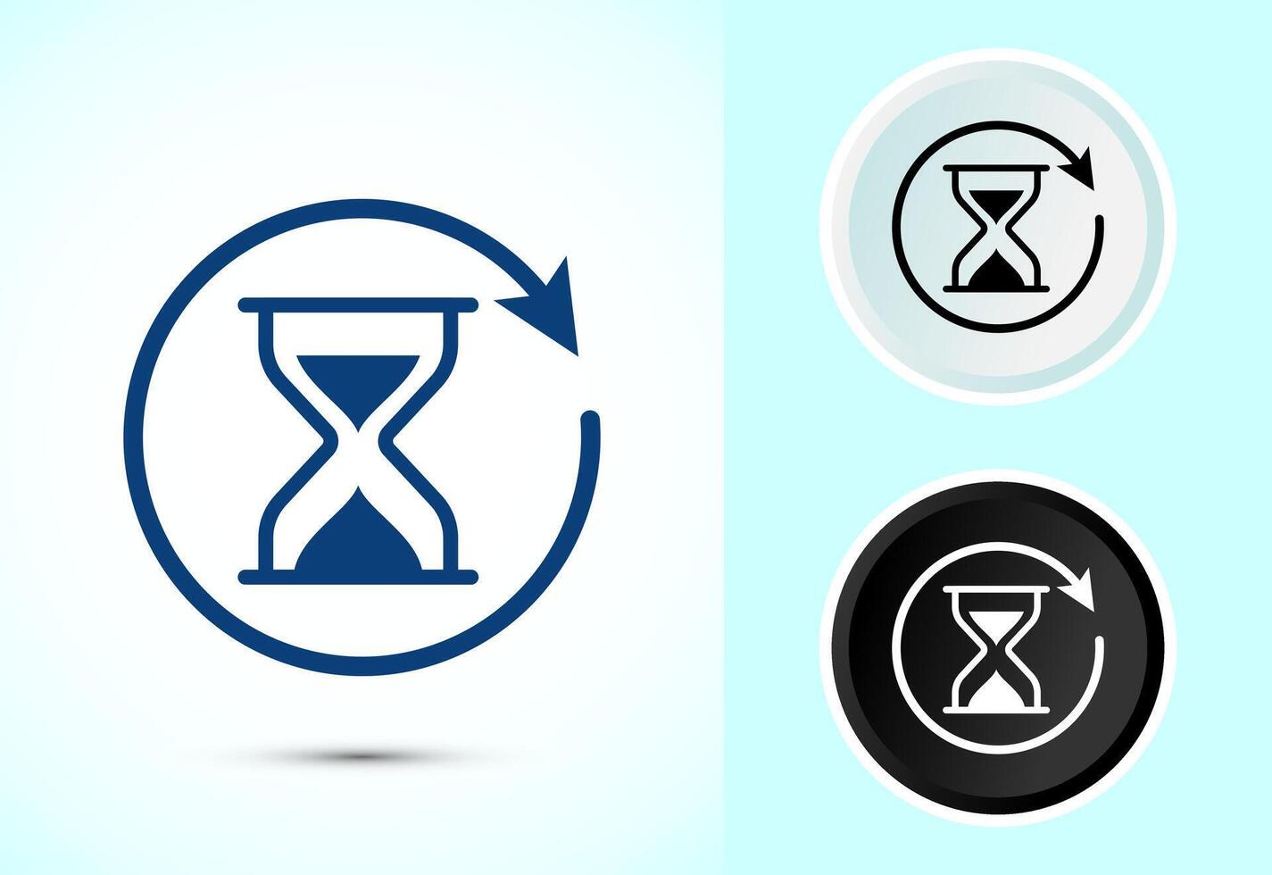 Long lasting icon design illustration. Durability icon design vector