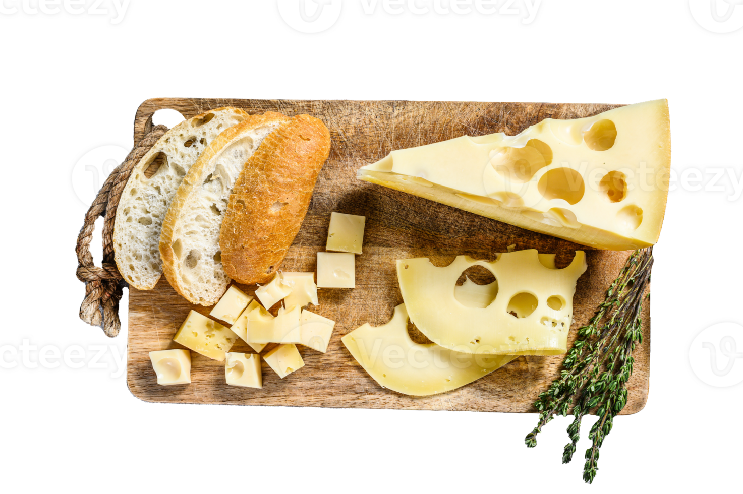 Yellow cheese with holes, dairy products. Gray background. Top view png