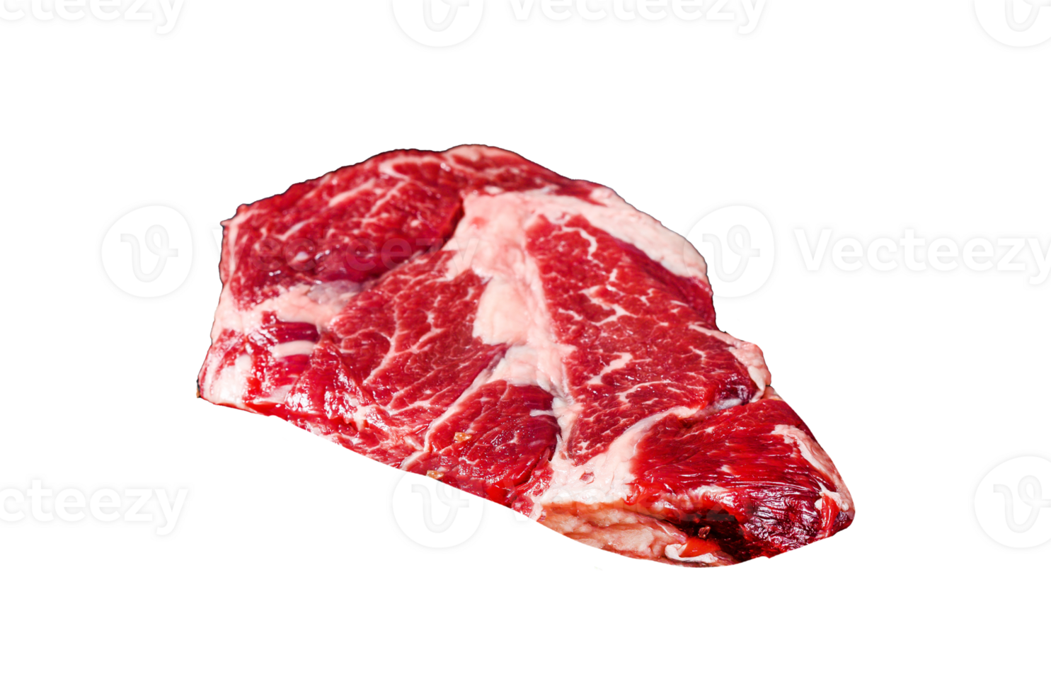 Raw black Angus steak. Organic farm beef black Angus. Black background png