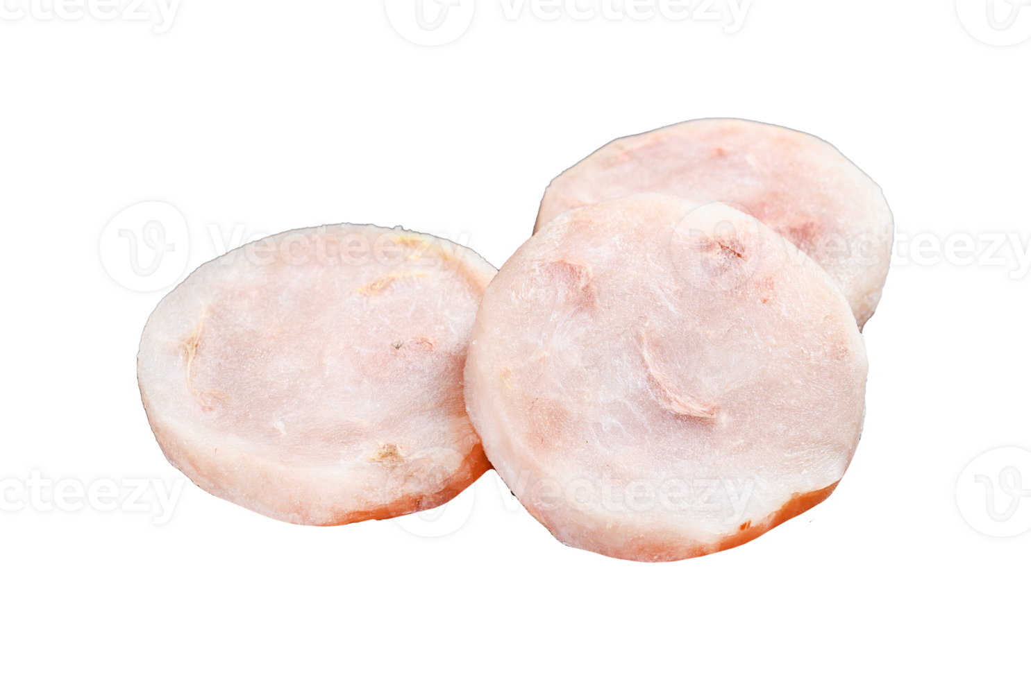 Fish cutlets from minced cod. Black background. Top view png