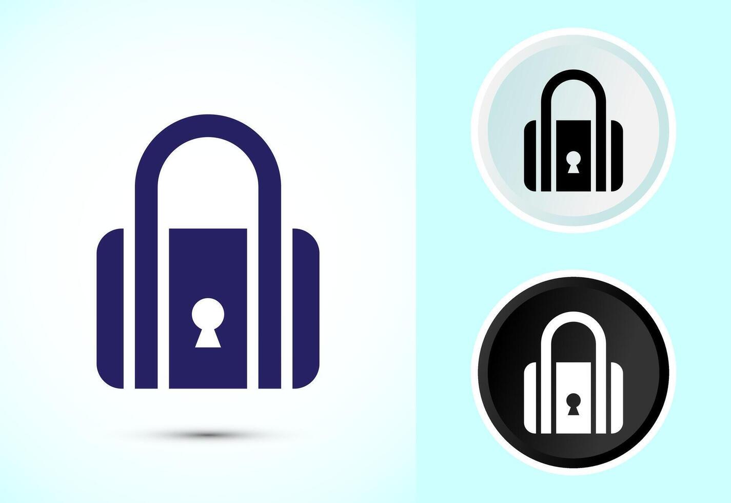 Lock icon design illustration vector