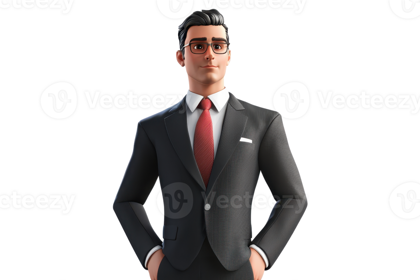 A well-dressed man in a suit and sunglasses, exuding confidence and professionalism. png