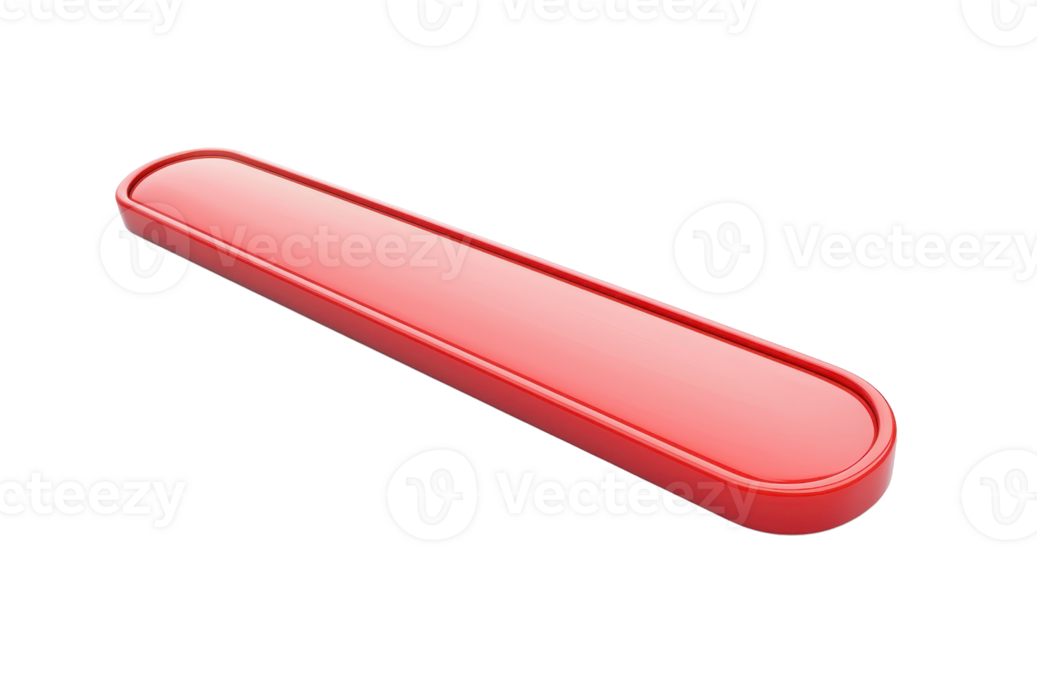 A sleek, elongated red object with rounded edges, resembling a modern design element. png