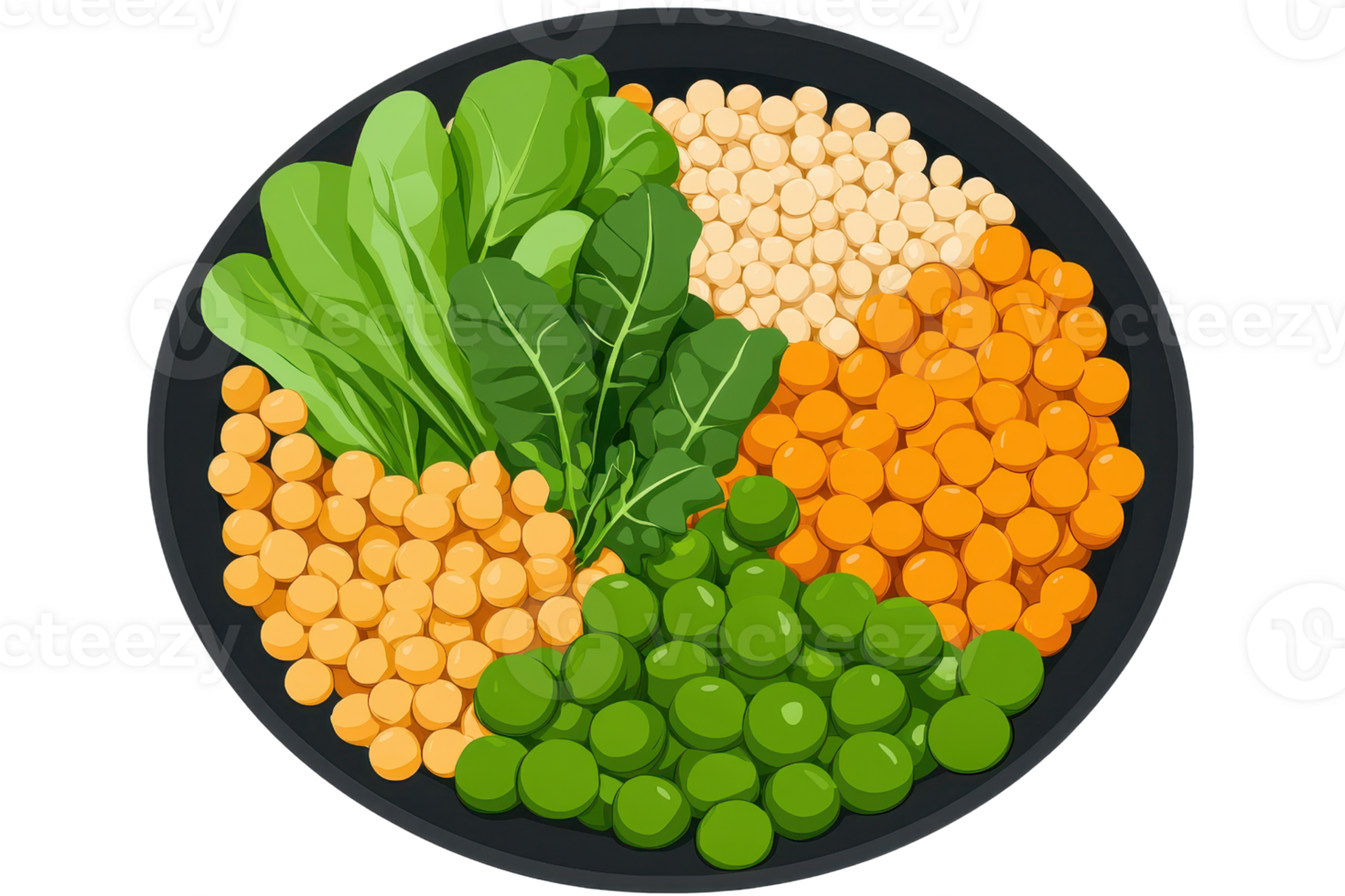 A vibrant assortment of colorful vegetables arranged in a circular pattern on a platter. png