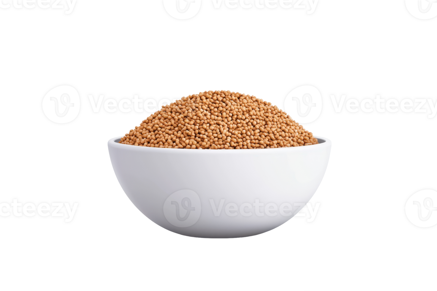 A bowl filled with small, round, golden seeds, showcasing their texture and abundance. png