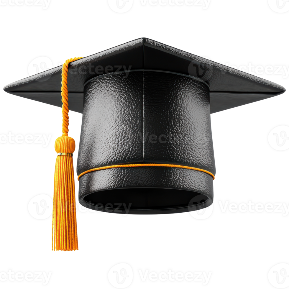 la laurea berretto con un' luminosa arancia nappa simboleggiante realizzazione e successo nel formazione scolastica png
