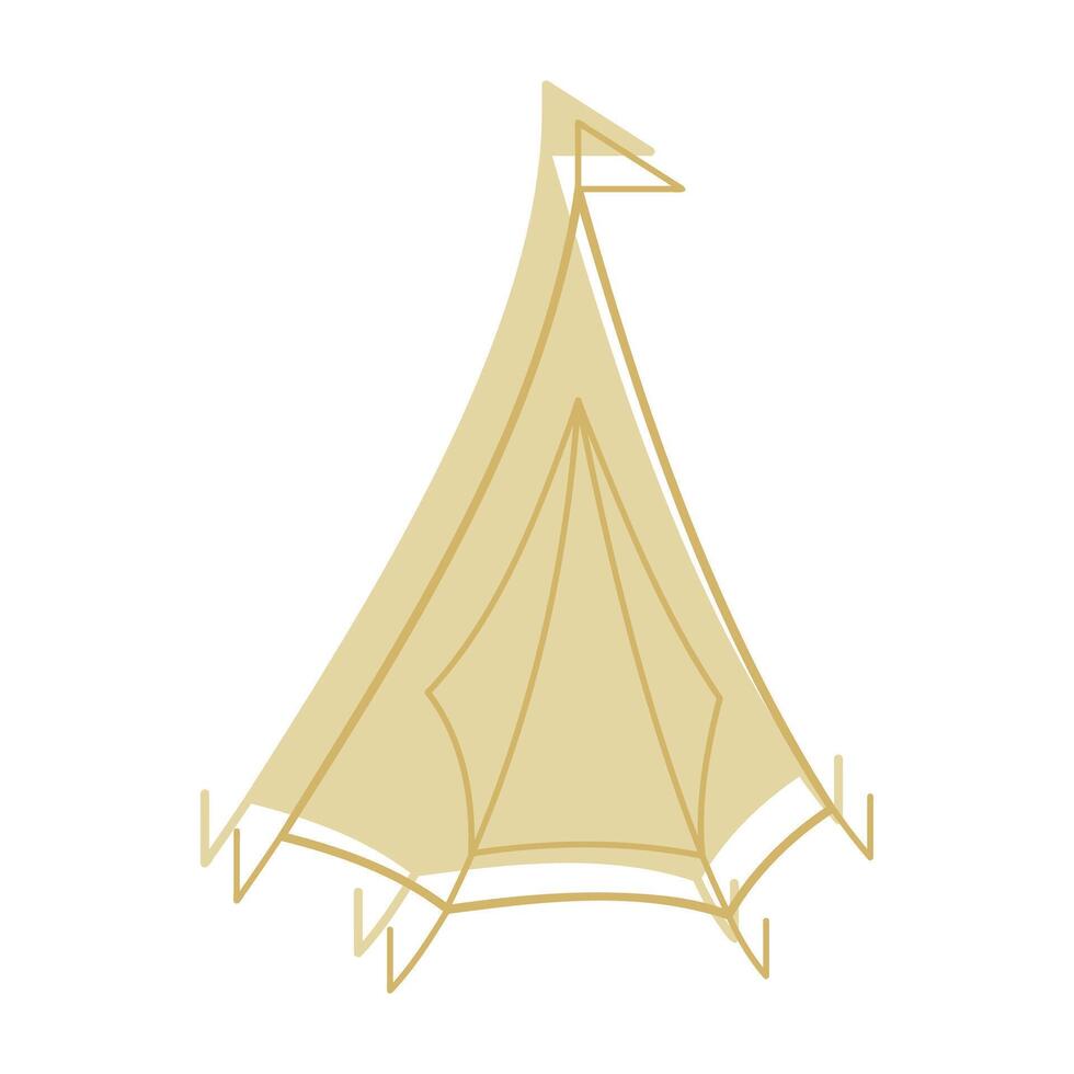 A tent with flag color. Clip art for your projects. vector