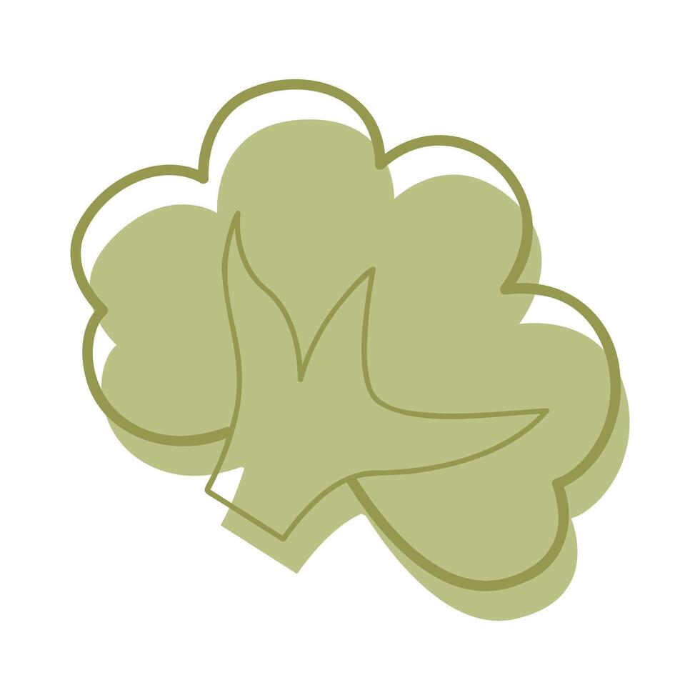 Doodle bush color. Clip art for your projects. vector