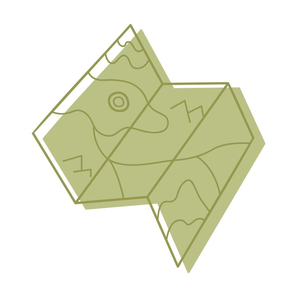 A map color. Clip art for your projects. vector