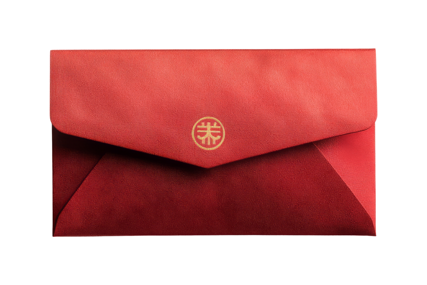 Celebrating luck with gold red envelope for new year png