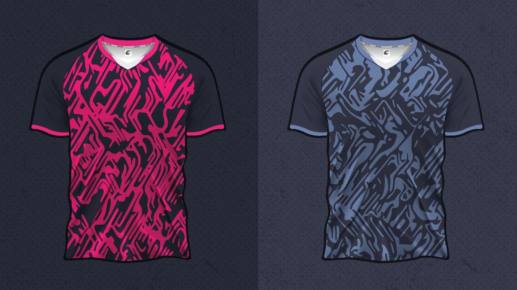 Premium Team Jersey Template Kit Football, Cycling, and Esports Apparel vector