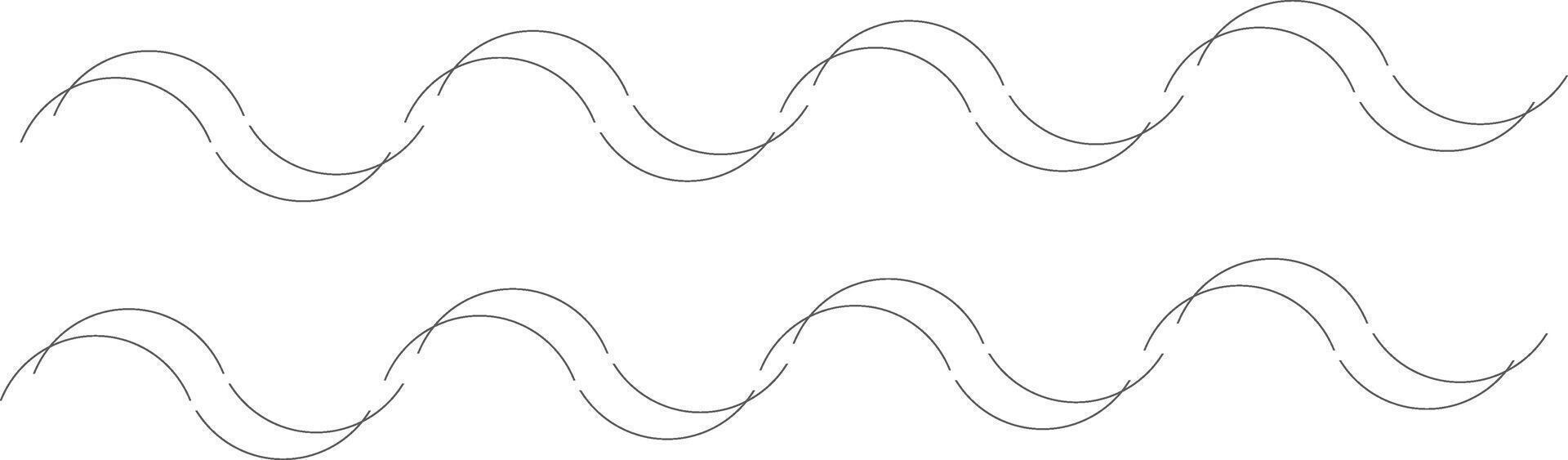 Abstract Wavy Pattern Background vector