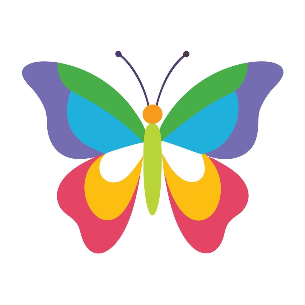 Butterfly with background vector