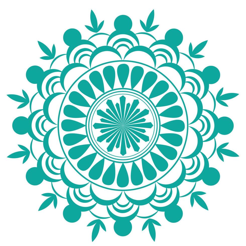 Mandala design with white background vector