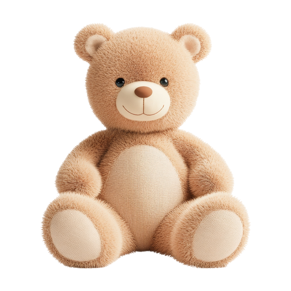 Teddy bear render icon cute plush toy digital art studio png