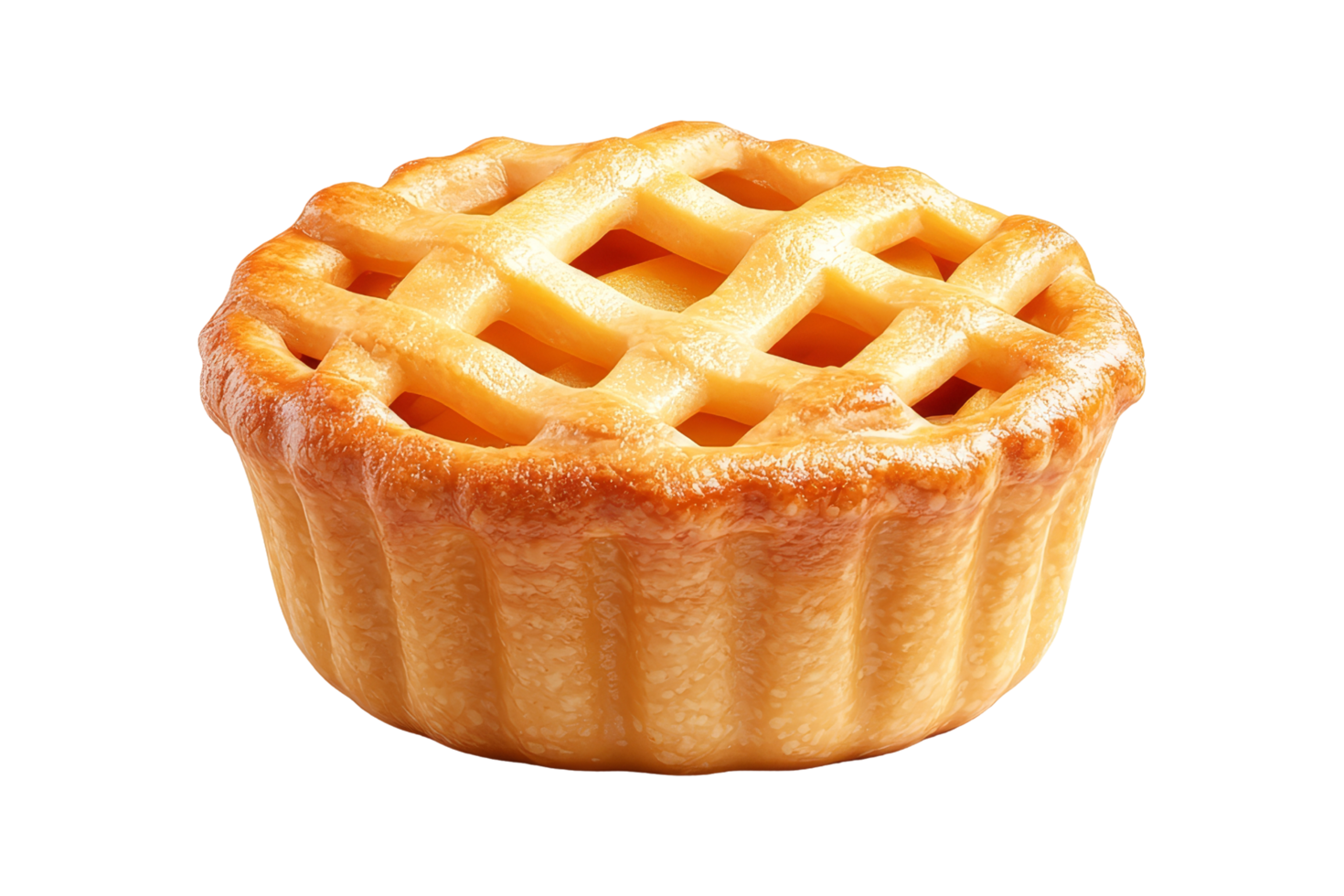 Delicious mini apple pie icon kitchen food render close-up png