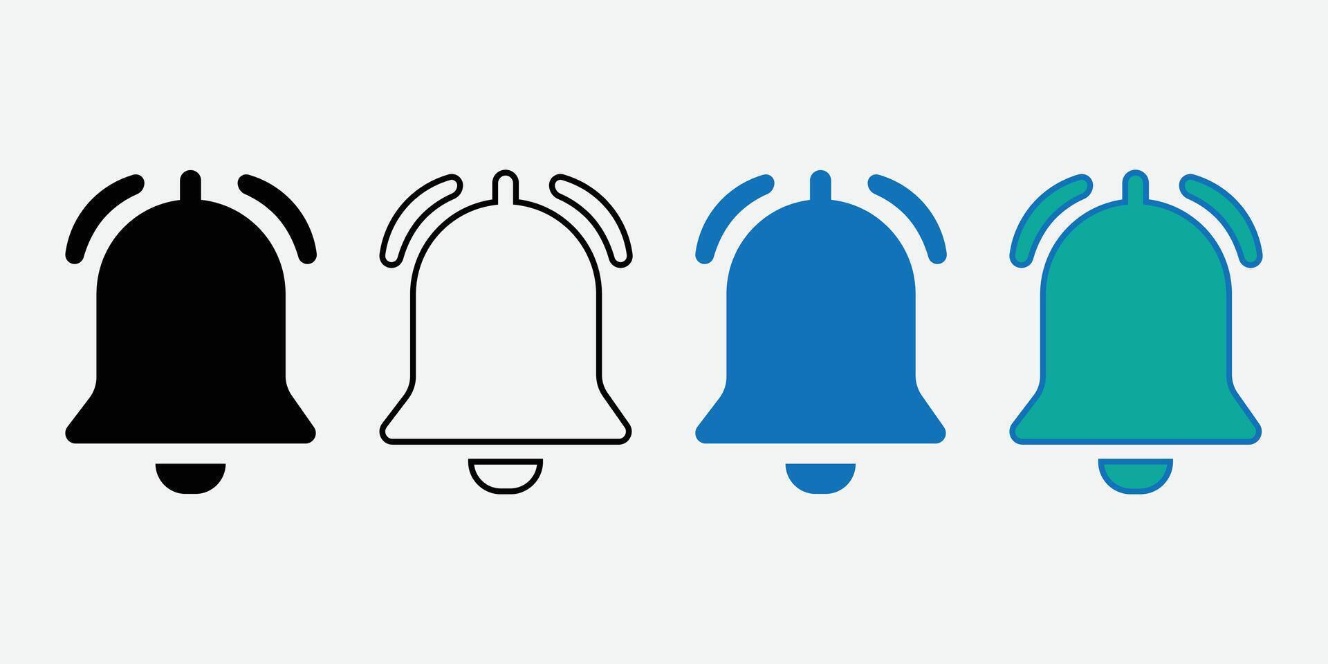 Bell Icon . Notification icon for your web site design. Bell Button Icon. Notification Symbol. Silhouette Of a Bell Icon. vector